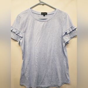 Alison Andrew Girls top with ruffled short sleeve.